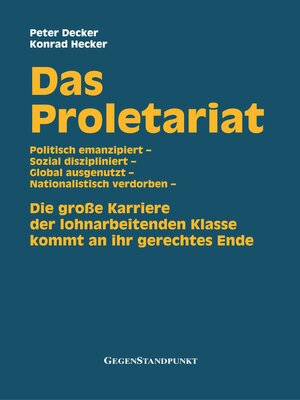cover image of Das Proletariat
